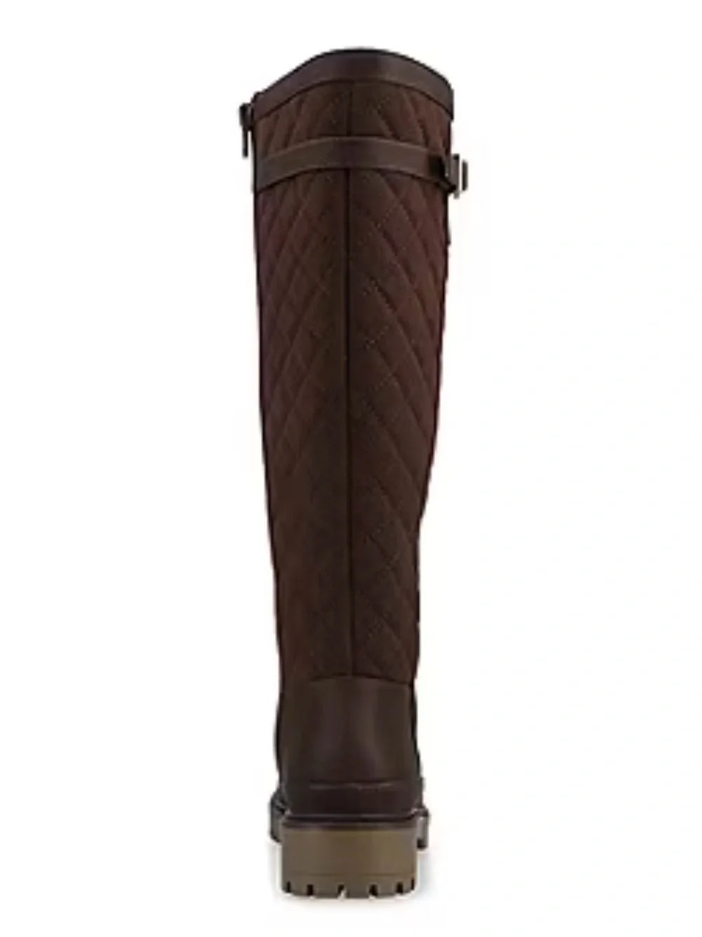 Zemmie Journee Collection Women's Tall Quilted Shaft Brown Riding Boots Size 6.5